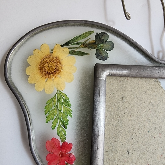 Pressed flower butterfly frame vintage - Picture 3 of 12